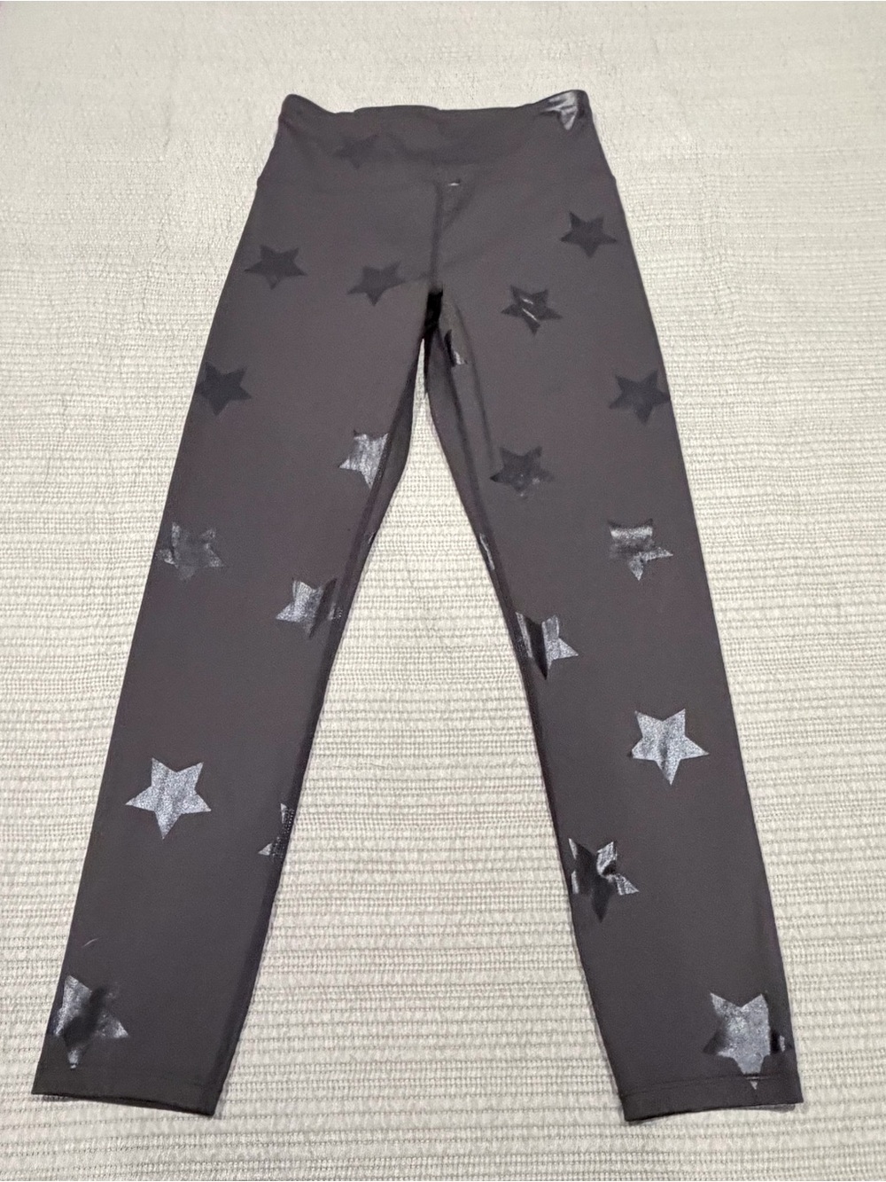 Nanette Lepore Black Metallic Star Leggings Size Small